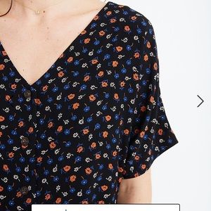 Madewell Button Front Easy Dress